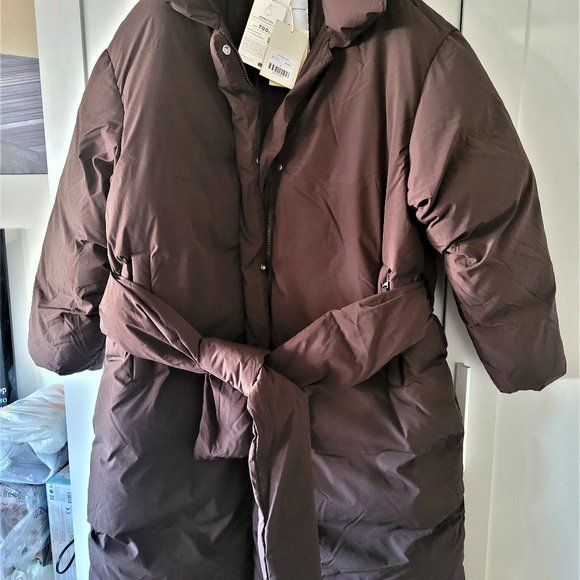 Axel Arigato Women's Vertex Down Coat Dark Brown sz XL - Picture 1 of 10